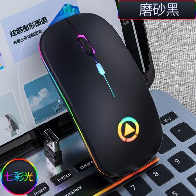 China Hot Newest Game Amazon Lithium Battery Led 2.4Ghz RGB Light Colorful Gaming Usb Rechargeable Wireless Mouse for sale