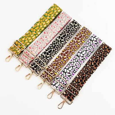 China 2022 Best Selling Wide Shoulder Bag Custom Strap Leopard Bag Strap Best Selling Wide Straps Handbag Straps for sale