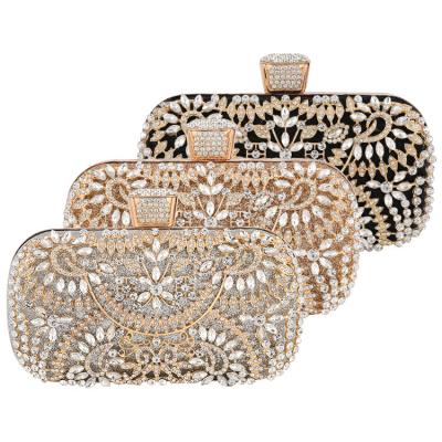 China European and American Diamond Banquet Clutch Bag Elegant Crystal Evening Bag of the new 2022 luxury ladies party evening purse clutch bag dinner bag for sale