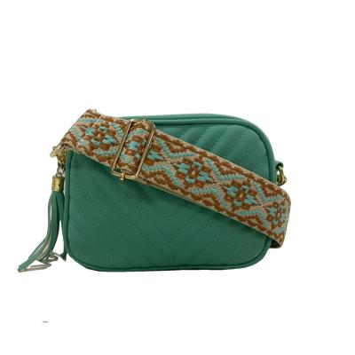 China Cross 2022 Spring High Quality Fashion - Fashion Handbag Summer New PU Leather Body Bag With Tassel Strap for sale