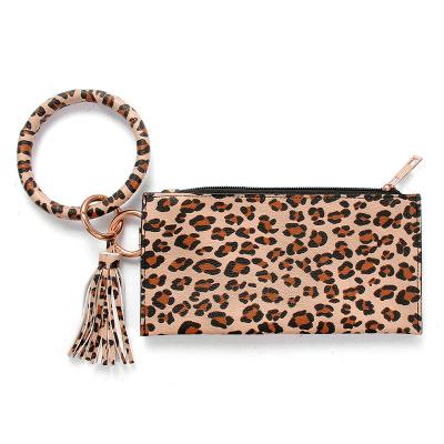 China Others New Custom Design Key Chain Lady Purse Handbag Leopard Print Pure Color Fashion Accessories Chain Bracelet Main Bag for sale