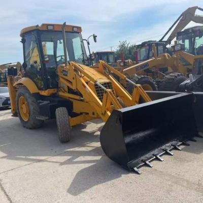 China Pintura original JCB 3CX Backhoe Loader 4 rodas de tração para escavação e carga à venda