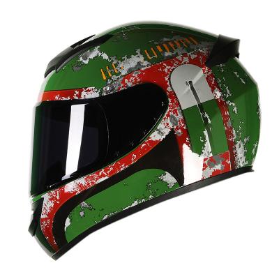 China Full face Helmets Factory Cheap Carton Full Seaso ABS Shell Full face Riding Helmet Single Len Motorcycle Helmets For Man for sale