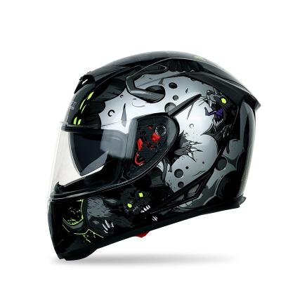 China Full Face motorcycle helmet AG New Fashion Full Season Full Face Helmets ABS motorcycle helmet double lens Racing Helmet for sale