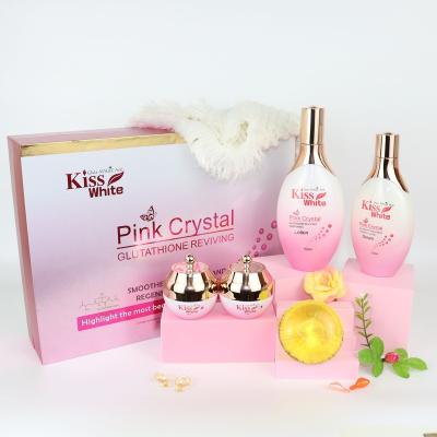 China Top Luster Whitening Kit Face Boost Skin Care Set Dark Spot Remover Face Cream Gift Anti Aging Skin Products Set For Black Women for sale