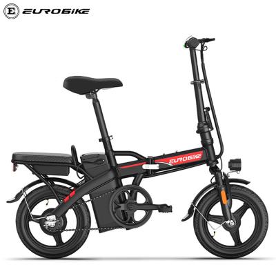 China Mini Cheap 21 Speed Electric Bike 48V 350W Folding Ebike Lithium Battery Power Electric Bicycle From China Motor Frame Wheel Material for sale