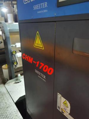 China CHM-1700-2 Paper Sheeter Cutter Machine, Max.speed of cutting:300cuts/min,. Max.cutting speed : 300m/min for sale