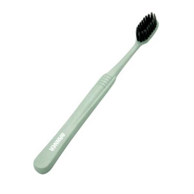China Toothbrush with Charcoal Bristles BANNER Wheat Environmental Biodegradable Straw Manual Toothbrush with Charcoal Bristles for sale