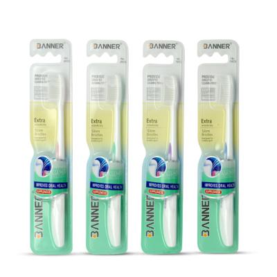 China Disposable Ultra Soft Manual Toothbrush for Sensitive Teeth Natural Dental Care for Adults for sale
