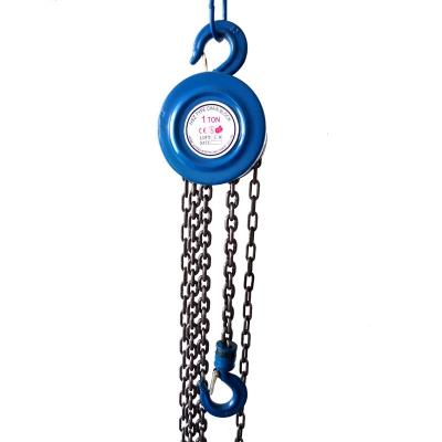 China Building Material Shops 3 Ton Round Type Chain Hoist Chain Block With G80 Load Chain for sale