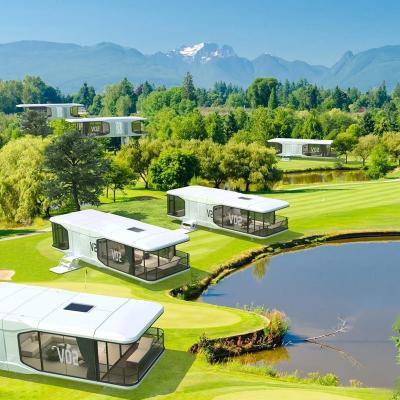 China Modern Hot sale Luxury Hotel Prefabricated Cabin Mobile Smart Mobile Tiny House Space Capsule House Prefab House for sale