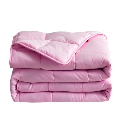 China Ease Anxiety Antistatic 150x200 Custom Glass Beads 15lbs Healthy Sleep Cotton Weighted Blanket For Kids for sale