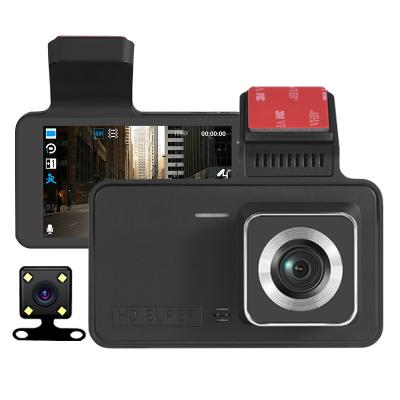China WDR hot selling 4.0 Inch Dual Lens Car Black Box Dash Cam HD 1080P Wide Angle Car Camera DVR Video Recorder Dash cam Car DVR Camera for sale