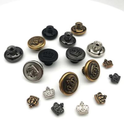 China Hot viable - selling zinc alloy metal push button jacket jacket rivets for buttonjeans men for sale