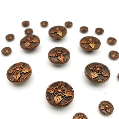 China Nickel-free promotion of a wide range of durable zinc alloy rivets pushback men's metal lattice button down for sale
