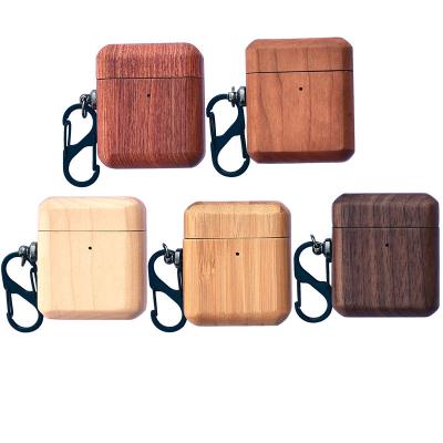 China Wholesale Wooden Customization Bamboo Airpods Case 2022 - Cover Case Protector Peel Compatible With AirPods for sale