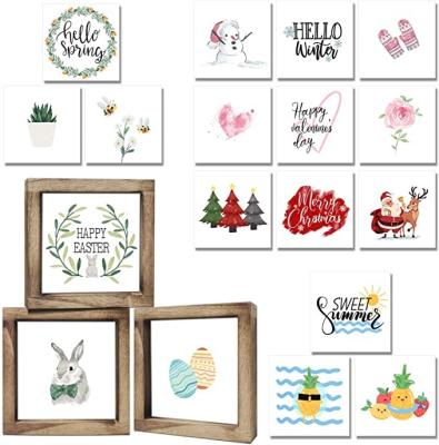 China Other 2022Farmhouse Wall Decor Signs for St Patricks Day and Easter Decorations with Interchangeable Sayings Easy to Hang Indoor Decor for sale