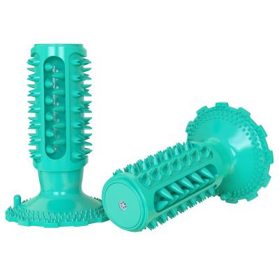 China Sustainable Plastic Pet Chew Toys Dog Toothbrush for sale