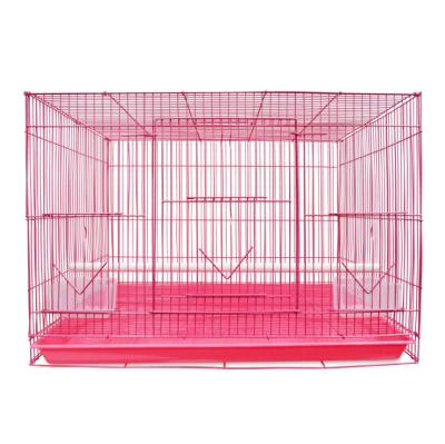 China Breathable Big Size Bird Cag Parrot Folding Wire Iron Bird Cage Pet Supplies for sale