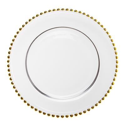 China Hot Selling Disposable Elegant Wedding Tableware Golden Ice Set Tableware For Banquet Events for sale