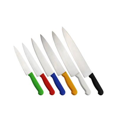 China High Quality Viable Chef's Kitchen Knife Sets Colorful Stainless Steel Handle Sharp Kitchen Knives for sale