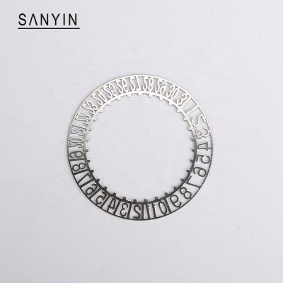China Wholesale Mechanical Watch Dial Movement Watch Parts Metal Skeleton Calendar Plate For 8215 Japan Movement for sale