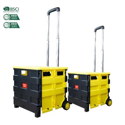 China Factory Wholesale 35KG Supermarket Vegetable Big Bag Collapsible Folding Shopping Cart for sale