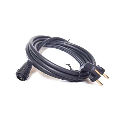 China Power Station 2M 3M 5M 10M M25 male EU AC output cable with EU plug for WVC 600W-2800W Micro on Grid Tie Inverter for sale