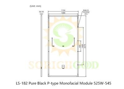 China 525W Powerful Stylish Monocrystalline Silicon Panels For Residential And Commercial for sale