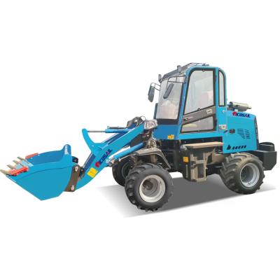 China Building Material Stores Articulated Wheel Loader 1 Ton 2 Ton 3 Ton Small Loader for sale