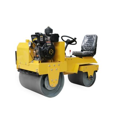 China Construction works Vibrating Roller Asphalt Sidewalk Sales Road Vibrator Walk Behind Roller Compactor Mini Road Roller for sale