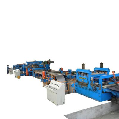 China Construction works Longitudinal Metal Coil Slot Shear Cut To Length Rewinding Stacking Machine Equipment Device Device Line Slitter for sale