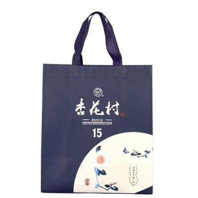 China Wholesale Price Recyclable Foldable Customized Eco-Friendly Nonwoven Nonwoven Shopping Bag 2 Bottles Wine Shopping Bag With With Customized Logo for sale