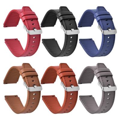 Κίνα Ραμμένο Cowhide ODM χέρι δέρμα 22mm λουρί ρολογιών προς πώληση