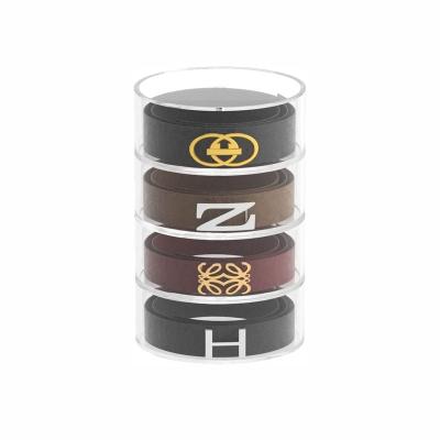 China 5 Layers Belt Organizer for Closet Acrylic Storage Organizer Clear Belt Holder Men Case and Display for Belt Watch JH-YM for sale