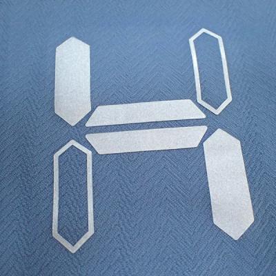 China Silver Silicone Printing SGS Heat Transfer Clothing Labels for sale