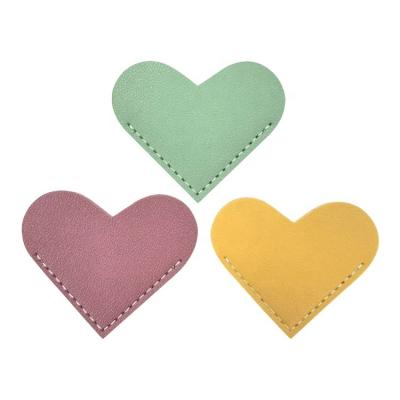 China Europe Personalized Custom Made Handmade Corner White PU Faux Leather Embossed Printed Leather Pins for sale