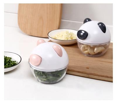 China Viable Mini Cute Kitchen Accessories Manual Ginger Garlic Vegetable Slicer Magic Food Meat Grinder Cleaver for sale