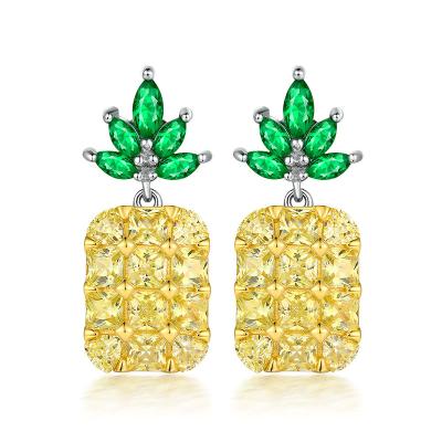 China Romantic Exquisite Jewelry S925 Sterling Silver Butterfly Stud Earrings Hot Sale Tassel Heart Shape Love Earrings Luxury Sense for sale