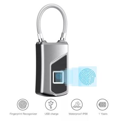 China Hot Sale Anytek Padlock Apartment/Home/GYM Anytek Padlock Backpack Fingerprint Lock Padlock Smart Backpack Lock for sale