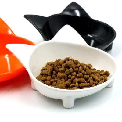 China Sustainable Cat Shaped Colored Pet Bowls For Cats And Dogs Pet Bowls And Feeders With Stand for sale
