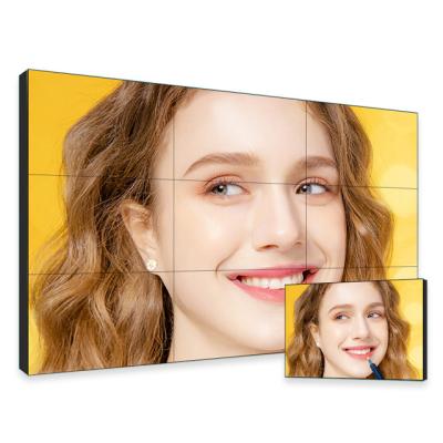 China Indoor HD LCD Screen Video Wall Panel Matrix Seamless 3.5mm Splicing Video Wall For Advertising Display for sale