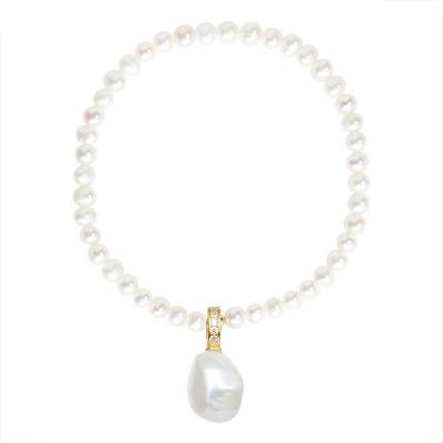 China CARE Baroque Dangle Freshwater Pearl Bracelet Women Handmade SEASON Vintage Pearl Party Gift for sale