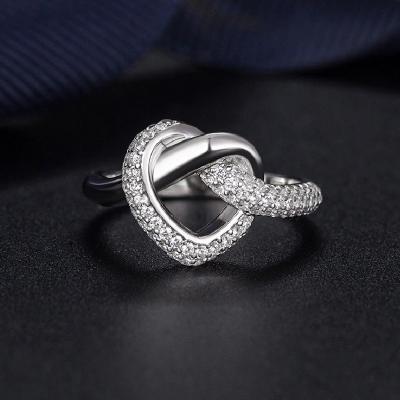 China CLASSIC SEASON TALK S925 Sterling Silver twisted European and American popular love ring ring for sale