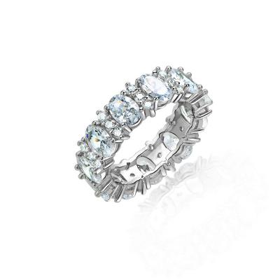 China CLASSIC European and American high-end personality niche design female geometric patterns of ring S925 sterling silver around for sale