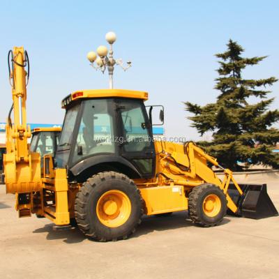China Urban Construction Machinery Backhoe Loader With Extendable Arm for sale