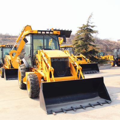 China Urban Construction Machinery Compact Backhoe Loader With 1m3 Loading Bucket for sale