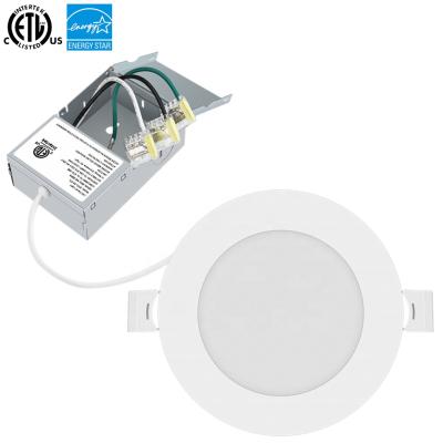 China Modern ETL Listed 4 Inch 9W Ultra Thin Round Shape LED Retrofit Recessed Lighting Downlight for sale