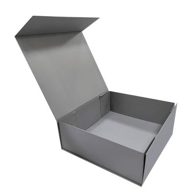 China Custom Folding Magnetic Rigid Collapsible Box With Embossing Printing Handling for sale
