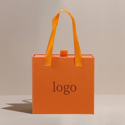 China Custom Small Luxury Black Cardboard Paper Box Fashion Jewelry Gift Drawer Slide Packaging Box With Your Own Logo for sale